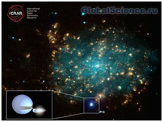 В галактике NGC7793 обнаружили яркую маленькую черную дыру